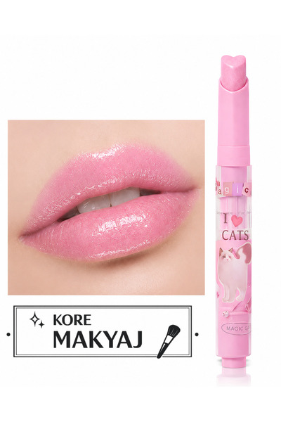 Kozmetik Magi̇c 04 Heart Tip Glitter Lipstick |   Moisturizing and Plumping E...