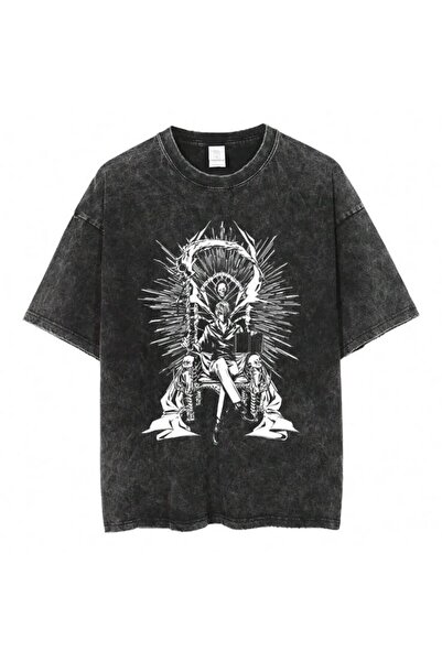 bellanova Unisex πολύχρωμο μπλουζάκι με στάμπα Oversize Streetwear Άνετη εφαρ...