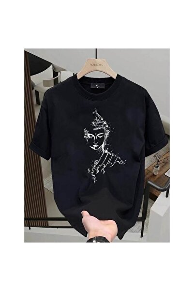 bellanova Unisex πολύχρωμο μπλουζάκι με στάμπα Oversize Streetwear Άνετη εφαρ...