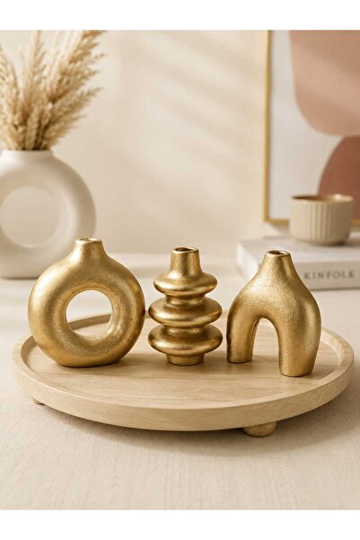 VARKAL 3-Piece Camber Minimalist Pinterest Vase Set
