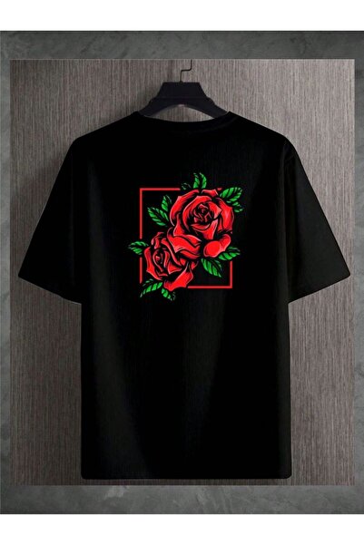 bellanova Unisex πολύχρωμο μπλουζάκι με στάμπα Oversize Streetwear Άνετη εφαρ...