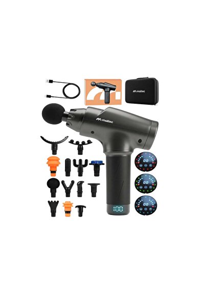 MalTec Pistol de masaj cu 13 capete, senzor de presiune, oprire automată, 30 ...