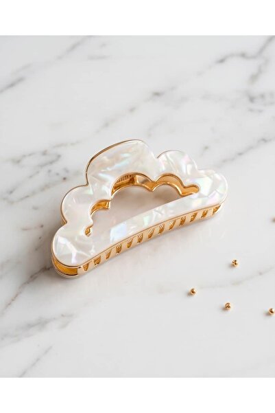 Portakal Esintisi Caelis Bulut Form Bone-Look Metal Buckle