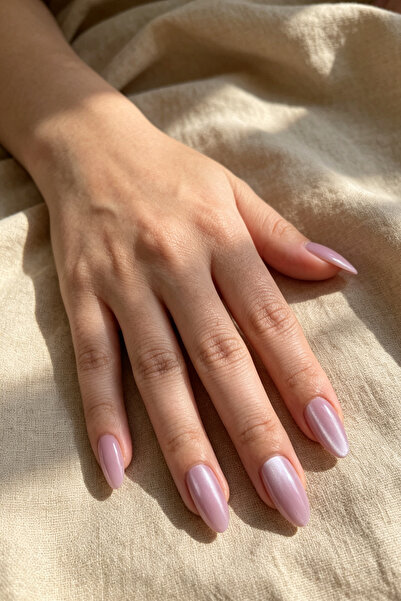 Easy Beauty Kedi Gözü Takma Tırnak SMALL MY04 Kısa Badem Takma Tırnak 10 Adet...