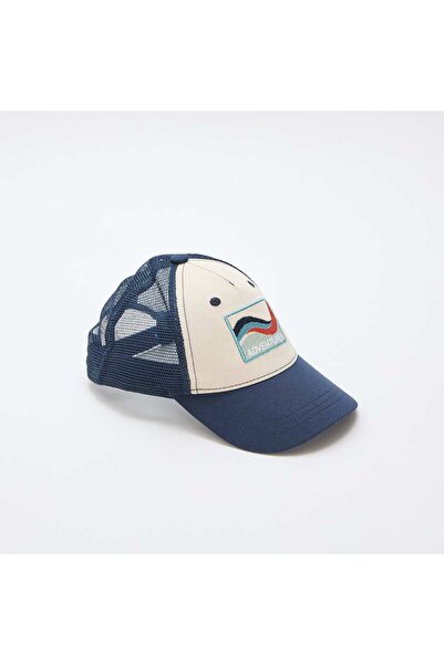 KIABI Mesh Cap with Front Embroidery BLUE