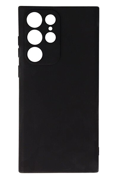 SiiPRO Θήκη Σιλικόνης Πίσω Κάλυψης Μαύρο Ματ (Samsung Galaxy S22 Ultra)