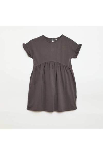 KIABI Leopard print T-shirt dress GREY