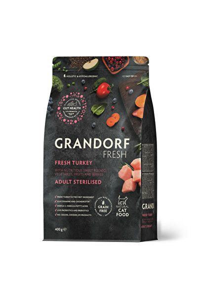 Grandorf Qurandorf Dry Food for Cats Fresh Turkey Flavor for Adult Sterilized...