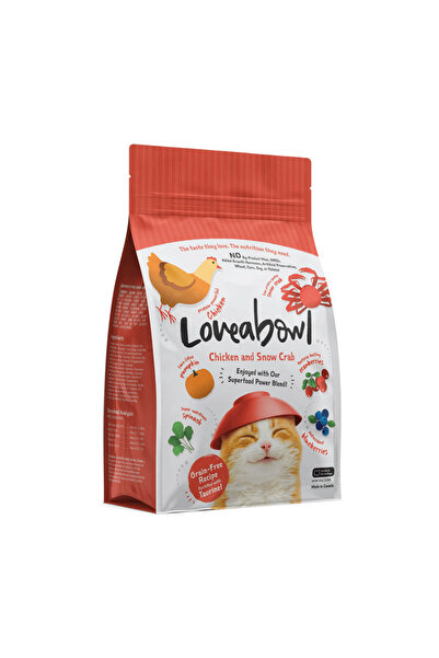Loveabowl لوف ابول طعام قطط بالدجاج مع السلطعون الثلجي 1كج