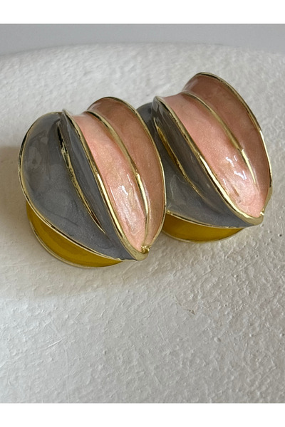BHR AKSESUAR Colored Earrings (3 cm)