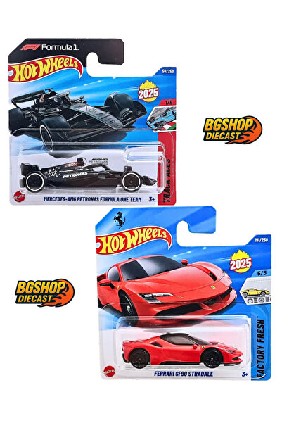 HOT WHEELS Ferrari SF90 Stradale (kırmızı) - Mercedes - AMG Petronas Formula ...