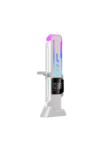 Choice X7 Pro White Power Train Z-X7 ARGB Gaming Graphics Card Bracket Temper...