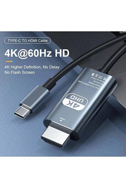 Choice 4K 60HZ PVC 2M Type-C to HDTV Adapter Cable 4K HD Video Sync Cord PVC ...