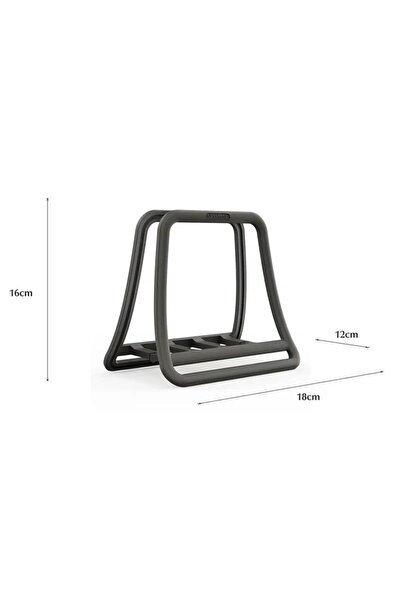 Choice Black Universal Vertical Laptop Stand Foldable Tablet Desktop Stand No...