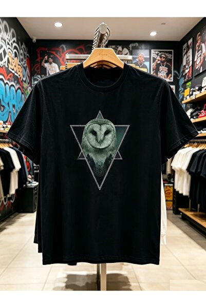 En22 Barn Owl Spirit Animal Graphic T-Shirt for Men Nature Outdoor Lover 1pc
