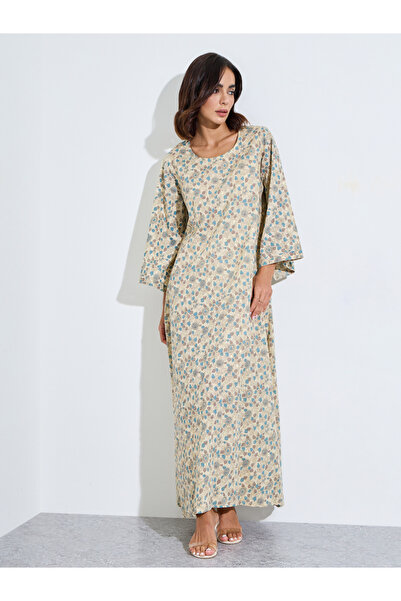 Amirah By Styli Aop Maxi Jalabiya