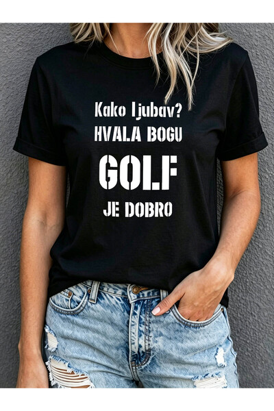 Astogria13 تي شيرت نسائي برقبة دائرية مطبوع عليه شعار Fun Attitude من Balkan ...
