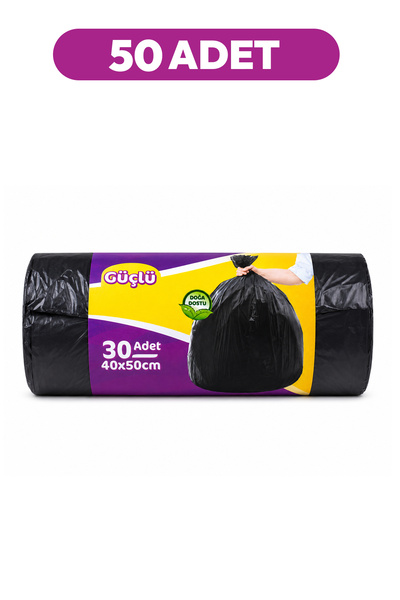 Parex Strong Black Garbage Bags Small Size 30-Pack 40 X 50 cm Pack of Fifty