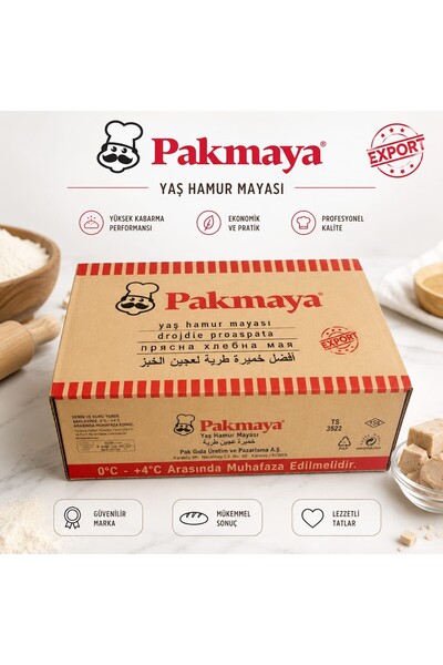 Pakmaya YAŞ HAMUR MAYASI 24 ADET