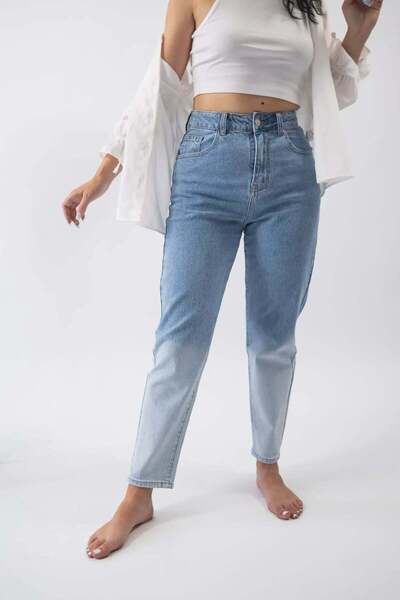 Mauri Pantaloni din denim cu efect decorativ - XL