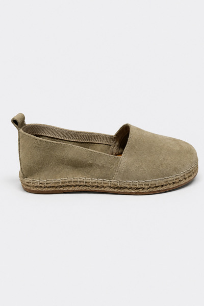 Suren bysrnshoes Best Hakiki Deri Kadın Espadril Ayakkabı