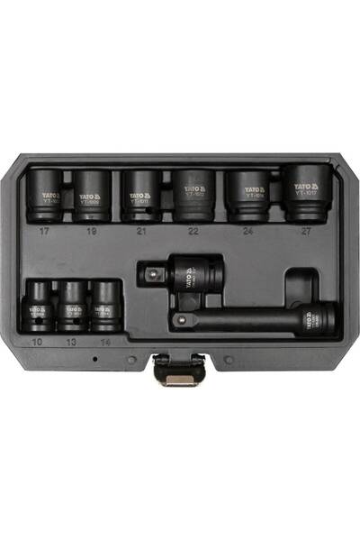 VOREL by YATO Set de capete de impact 11 piese 1/2'' 10-27mm YT-10255