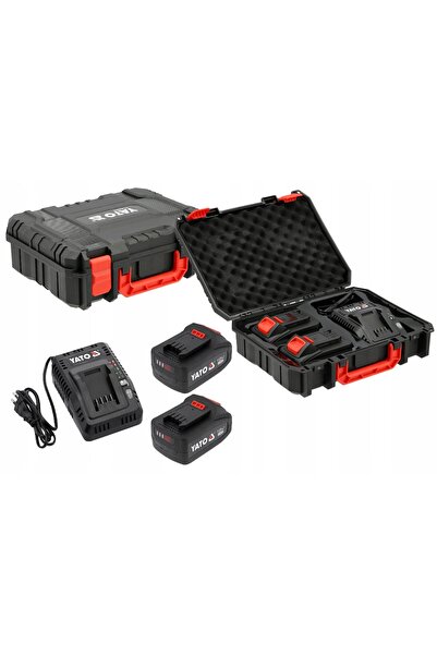 VOREL by YATO 2 ACUMULATOARE 18V Li-Ion 4AH + ÎNCĂRCĂTOR CU INDICATOR DE ÎNCĂ...