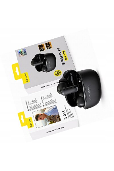 Blavec Căști TWS cu traducător AI negre în timp real pentru Poco X7 Pro 5G (G...