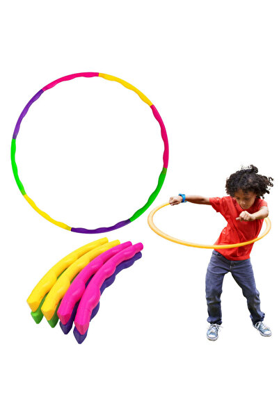 LEAN Hula hoop pliabil pentru gimnastică, 7 elemente, diametru 50 cm, 26250