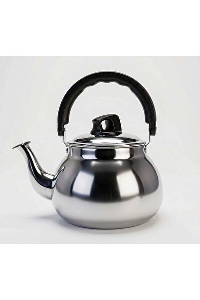 BASURRAH Teapot Silver Steel 3 L