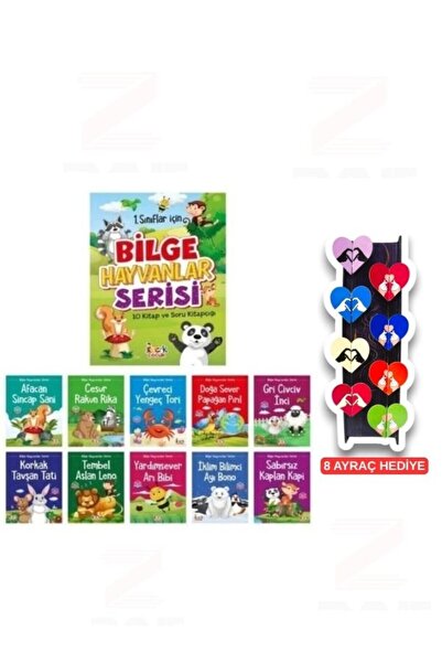 Bıcırık Çocuk 1.Sınıflar İçin Bilge Hayvanlar Serisi 10 Kitap Set Soru Kitabı...