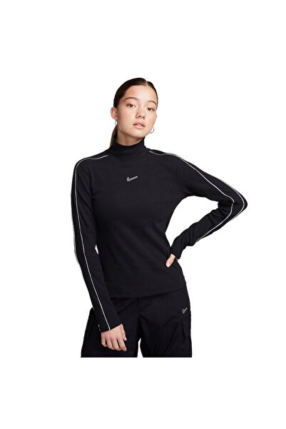 Nike W NSW LS TOP SW FV4990-010 Μαύρο L