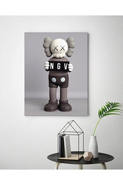 gurbaart Kaws Ngv Duvar Dekorasyonu HD Dijital Baskı Dikey Kanvas Tablo Oturm...