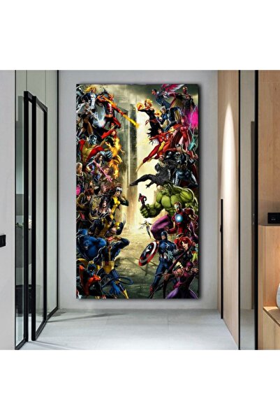 gurbaart Super Heroes Kanvas Tablo