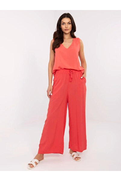 Sublevel Pantaloni Dama, Sublevel, Viscoza, Coral, model D73761M62237B