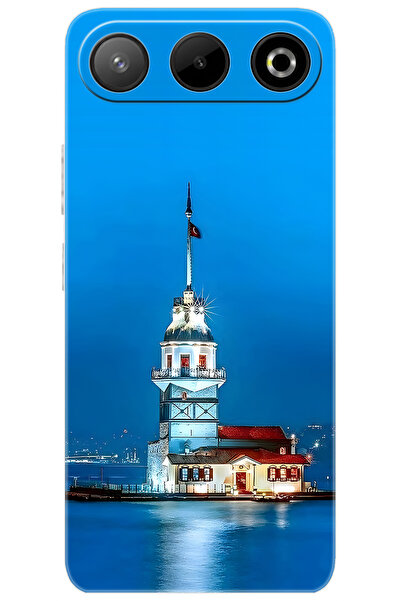 General Mobile GM 26 5G (G905) Uyumlu Kılıf Desen Baskılı Silikon Kız Kulesi ...