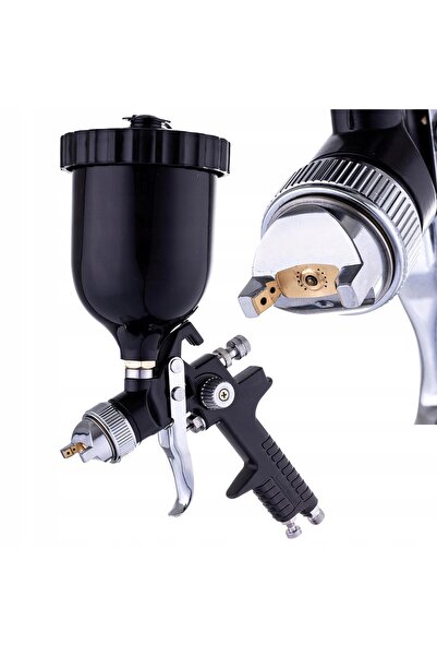 TC Technic Pistol de vopsit HVLP, duză de 2,0mm, negru, rezervor de 600ml