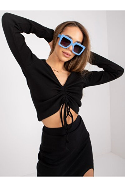 Och Bella Bluza Dama, Och Bella, Bumbac, Maneca lunga, Negru, model TW-BZ-BL-...
