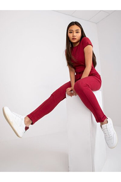 Basic Feel Good Pantaloni Trening Dama Lunga, Sport, BASIC FEEL GOOD, Bordo C...