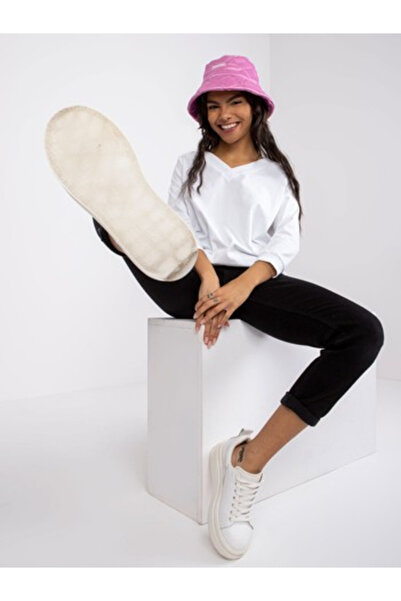 Basic Feel Good Bluza Dama Maneca 3/4, Decolteu in V, BASIC FEEL GOOD, Alb El...