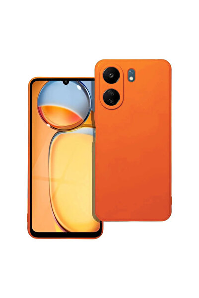 Techwave Μαλακή θήκη σιλικόνης για Xiaomi Redmi 13C πορτοκαλί