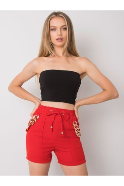 Italy Moda Γυναικεία Σορτς, ITALY MODA, Πολυεστέρας, Κόκκινο, μοντέλο DHJ-SN-...
