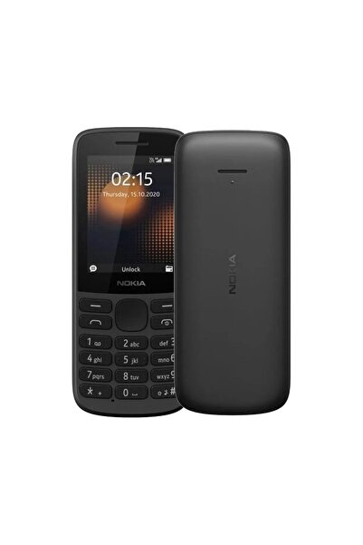 Nokian Tyres Telefon mobil Nokia 215 4G LTE Dual SIM Negru pentru seniori, fă...