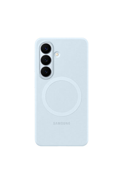 Samsung Husă Galaxy S26 din silicon, magnetică, albastru deschis