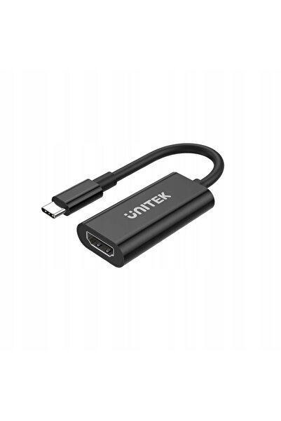 Unitek Adaptor negru USB-C la HDMI 2.0, 4K 60Hz HDCP 2.3, Plug&Play