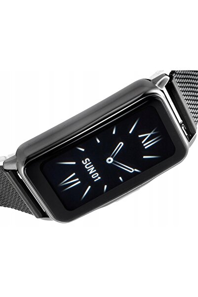 Rubicon SMARTWATCH RNCF04 SMARUB225 NEGRU ANTRENAMENT SMS LANTERNĂ SENSOR DE ...
