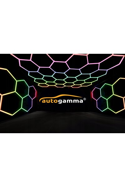 innature Sistem modular de iluminat pentru garaj HEXAGON LED RGB + 6000K + Te...