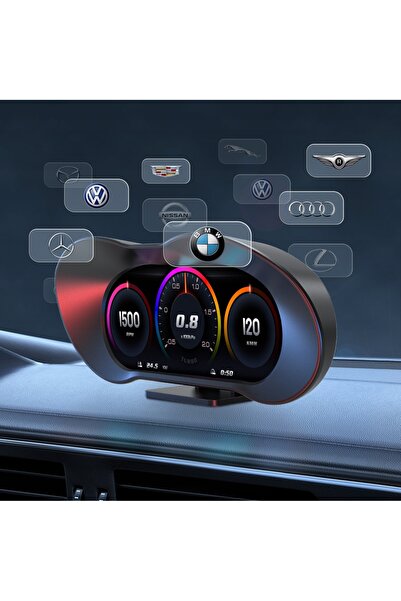 NO BRAND DISPLAY HEAD-UP PENTRU MAȘINĂ P5 OBD+GPS, INSTRUMENT INTELIGENT, COM...