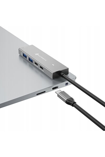 NO BRAND Hub 4 porturi 4 în 1 cu 2x USB-C 3.1 Gen.2 + 2x USB-A 3.1 Gen.2 10Gbps