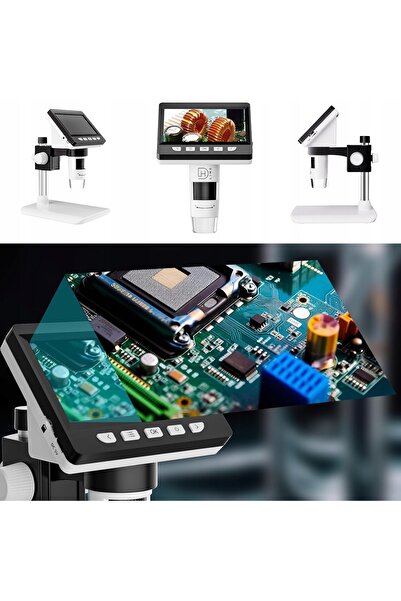 DH Microscop digital de precizie pentru știință, zoom 1000x, 2MP, 8xLED, USB-...